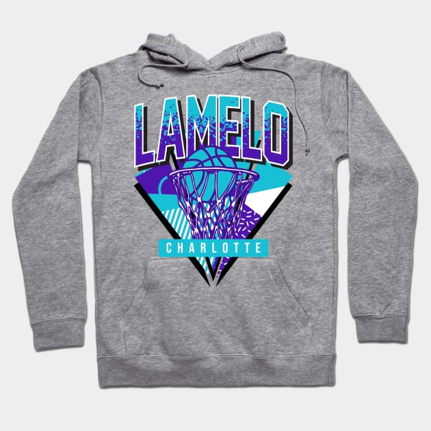 Lamelo Retro Charlotte Basketball Throwback Hoodie by funandgames